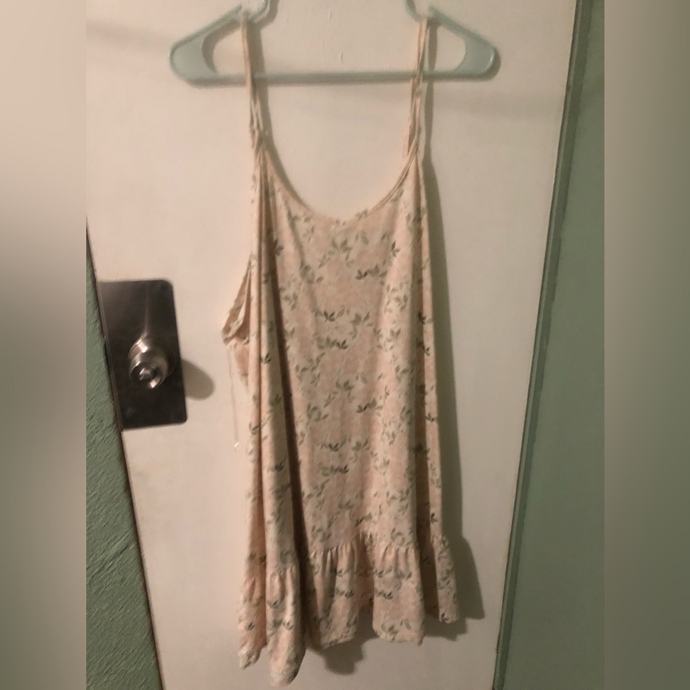Pink floral flowy size 2x dress